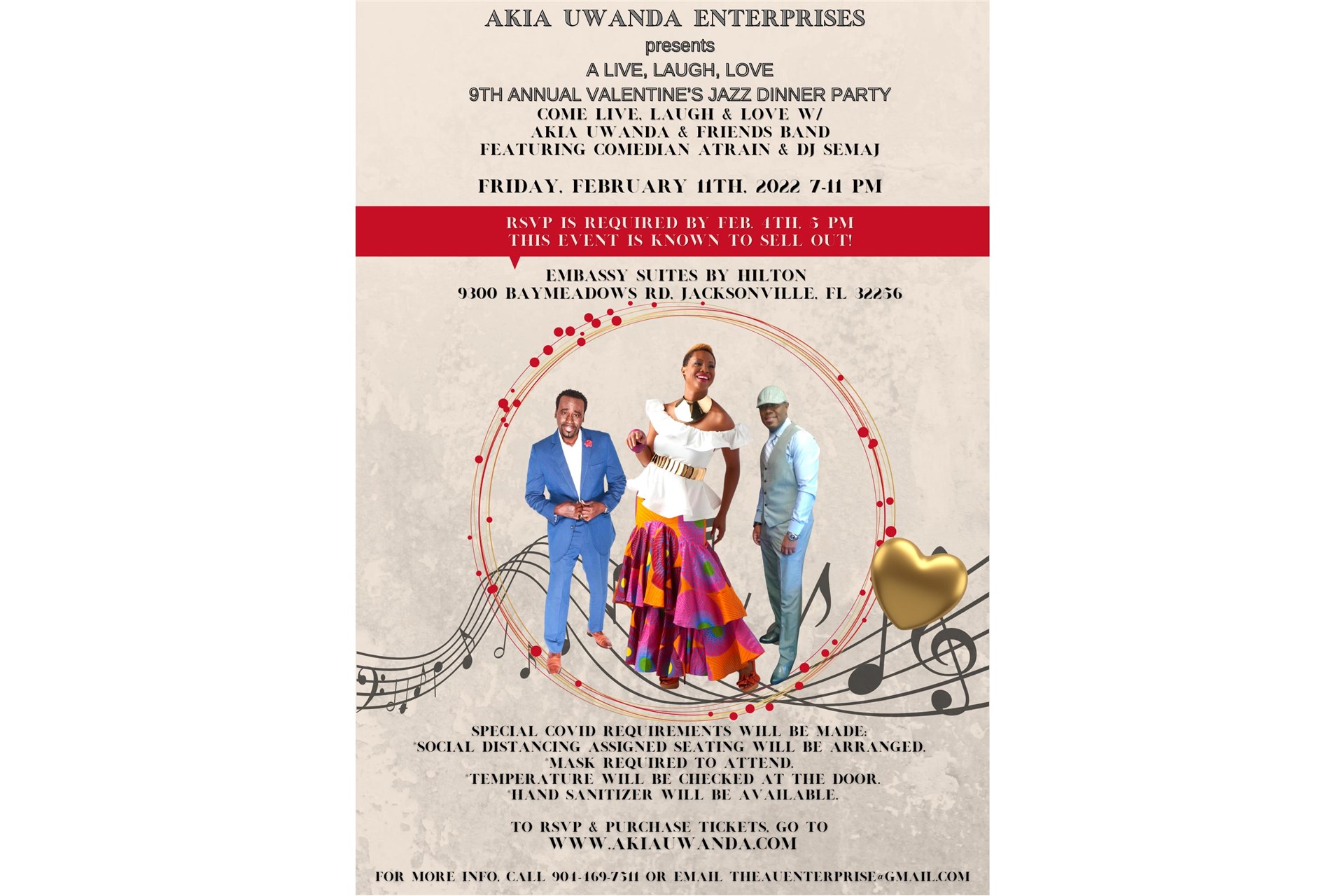 Akia Uwanda's Annual Valentine Jazz & Soul Dinner Party