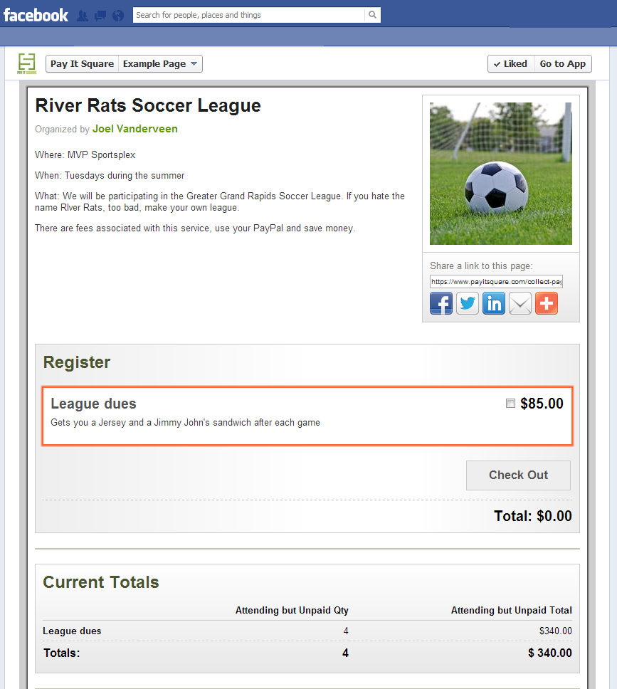 Soccer League Example